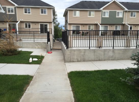 commercial parging project