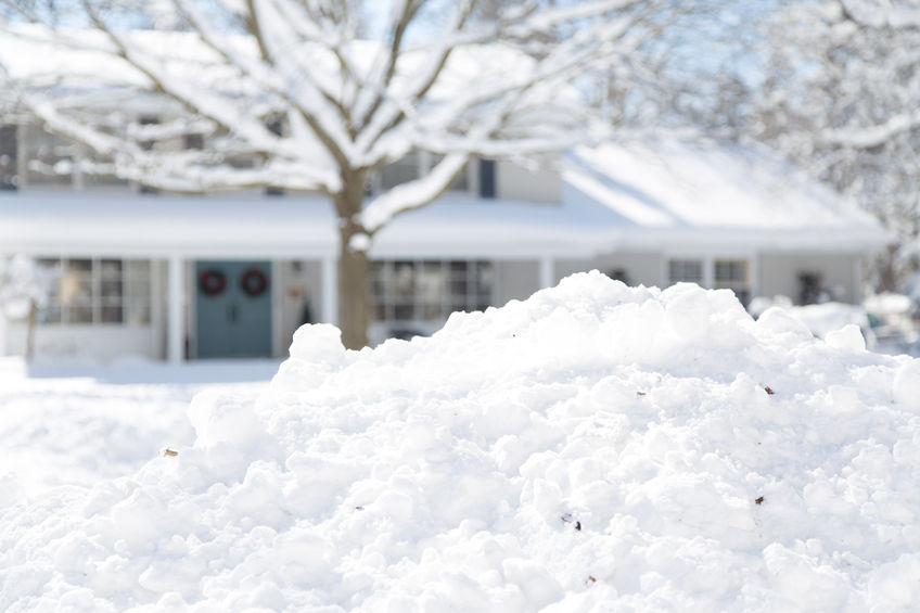 Edmonton house in winter