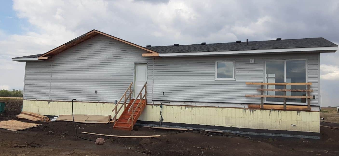 ICF foundation before parging application in Edmonton